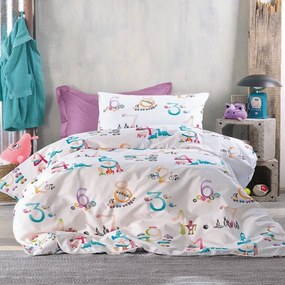 Πάπλωμα Παιδικό Numbers (Σετ 2τμχ) Multi Ρυθμός Single 160x240cm 100% Cotton
