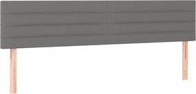 vidaXL Κρεβάτι Boxspring με Στρώμα Μαύρο 120x190 εκ. Υφασμάτινο