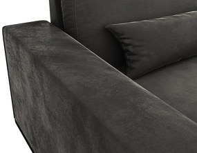 Γωνιακός Καναπές Seattle K106, Σκούρο γκρι, 291x202x85cm, Πόδια: Ξύλο, Ξύλο: Πεύκο | Epipla1.gr