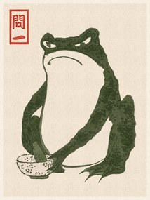 Εκτύπωση έργου τέχνης Japanese Grumpy Toad (Frog Print 3) - Matsumoto Hoji, (30 x 40 cm)