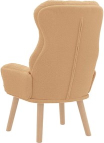 vidaXL Πολυθρόνα Μπεζ 69 x 74 x 93 εκ. Υφάσματος Sherpa