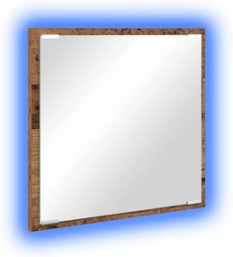 vidaXL LED Καθρέφτης Μπάνιου Γέρες Ξύλο 40x8.5x37 εκ.