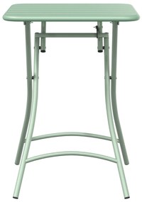 vidaXL Πτυσσόμενο Τραπέζι Κήπου Μέντα 55x55x73 εκ. από Ατσάλι