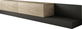 Έπιπλο Τηλεόρασης Τραβερτίνη / Ανθρακί FREDO 180x37x30