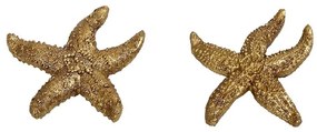 Διακοσμητικός Επιτραπέζιος Αστερίας Polyresin Χρυσός ESPIEL Assort 9x9x1,5εκ. MT2739K6