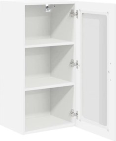 vidaXL Ραφιέρα τοίχου LUCCA Λευκό 40 x 31 x 80 εκ. Επεξεργασμένο Ξύλο