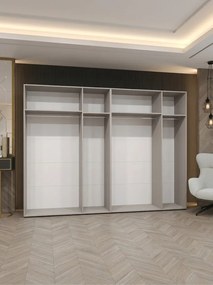 Ντουλάπα Sandi 300 Εξάφυλλη-Κασμίρ-Χωρίς καθρέπτη