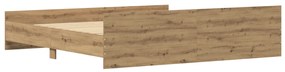 vidaXL Κρεβάτι Artisan Oak 200x200 εκ Επεξεργασμένο ξύλο