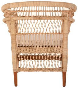 ΠΟΛΥΘΡΟΝΑ MALAWI HM9635.04 ΞΥΛΟ ΜΑΟΝΙ ΕΠΕΝΔΥΣΗ RATTAN ΛΕΥΚΟ ΜΑΞΙΛΑΡΙ ΚΑΘΙΣΜΑΤΟΣ 80x70x86Υεκ.