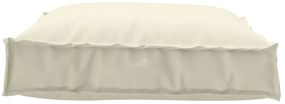 vidaXL Μαξιλάρι Παλέτας Κρεμ 70x70x12 εκ. Υφασμα Οξφόρδης