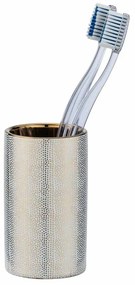 Ποτήρι Οδοντόβουρτσας Wenko Nuria White/Gold 24184100