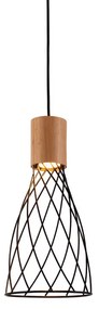 Φωτιστικό Οροφής Μονόφωτο Aca Tornade OD9532PB Wood