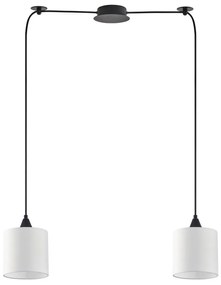 Φωτιστικό Οροφής Κρεμαστό Adept 77-9012 11x300cm E27 60W Black-White Homelighting Ύφασμα