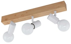 Φωτιστικό Σποτ 33171 White Townshend 3 Eglo Metal,Wood