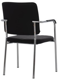 ΚΑΡΕΚΛΑ QUESTA ΜΕ ΜΠΡΑΤΣΑ HM1070.01 ΜΑΥΡΗ 56,5x59x85 cm - 0520534 - HM1070.01