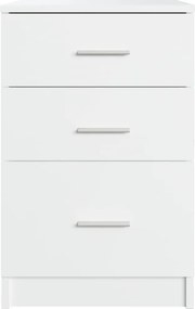 vidaXL Κομοδίνο Λευκό 40 x 40 x 63 εκ. από Επεξεργασμένο Ξύλο