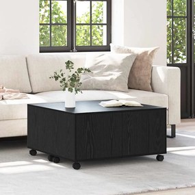 vidaXL Τραπεζάκι σαλονιού Μαύρη Οξυά 75 x 75 x 38 cm