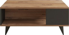 Τραπεζάκι Σαλονιού Καρυδί / Μαύρο SEPI 90x60x39.5