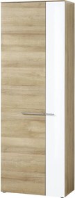 Ντουλάπα εισόδου Duett 70x200x38cm Φυσικό Rivviera+Λευκό
