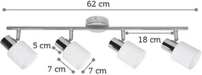 Επιτοίχιο σποτ InLight 9079-4-Χρωμέ