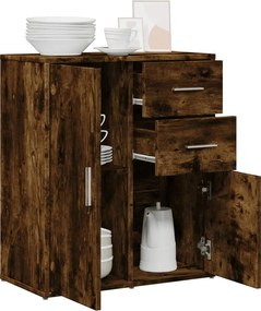 vidaXL Βοηθητικό Ντουλάπι Καπνιστή Δρυς 60x31x70εκ. Επεξεργασμένο Ξύλο