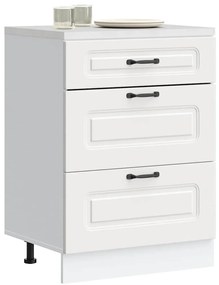 vidaXL ντουλάπι βάσης κουζίνας Kalmar Λευκό από Επεξεργασμένο Ξύλο