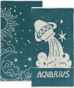 Πετσέτες Προσώπου (Σετ 2τμχ) Kentia Versus Zodiac Aquarius 500gsm