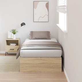 vidaXL Κρεβάτι Αποθήκης Sonoma Oak 100x200 εκ