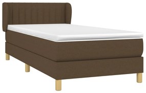 ΚΡΕΒΑΤΙ BOXSPRING ΜΕ ΣΤΡΩΜΑ ΣΚΟΥΡΟ ΚΑΦΕ 80X200 ΕΚ. ΥΦΑΣΜΑΤΙΝΟ 3126920