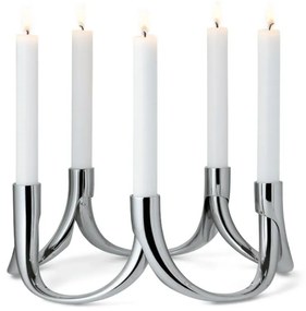 Κηροπήγιο Μαγνητικό Bow (Σετ 3Τμχ) 123126 17,8x7,6cm Nickel Philippi Metal