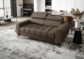 Καναπές Calyra Διθέσιος Lthr-Καφέ