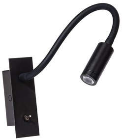Φωτιστικό Τοίχου - Απλίκα Χωνευτή H69 Led 3000K 3W Black Metal,Aluminum
