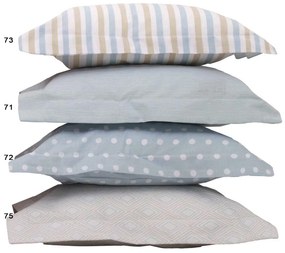 Βρεφικό Σεντόνι Baby Mix & Match 75 Beige - Ciel Anna Riska Λίκνου 80x100cm Χωρίς Λάστιχο 100% Βαμβάκι
