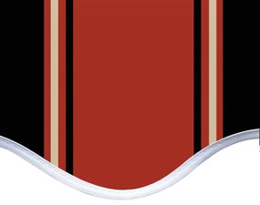 vidaXL Τεντόπανο Ανταλλακτικό Πορτοκαλί/ Καφέ 6 x 3,5 μ.