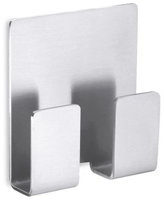 Άγκιστρο Μπάνιου Διπλό Apesso 40135 5,5x1,7x5,8cm Inox Zack Stainless Steel