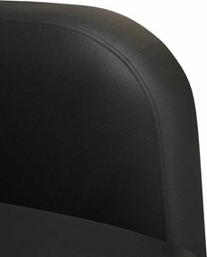 vidaXL καναπές Loveseat Μαύρο 110 cm Faux Leather