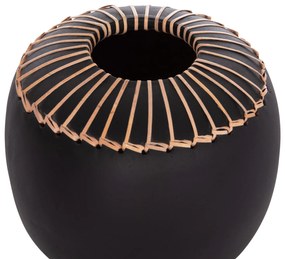 ΕΠΙΤΡΑΠΕΖΙΟ ΔΙΑΚΟΣΜΗΤΙΚΟ ΒΑΖΟ LENNOX HM4675.01L TΕΡΑΚΟΤΑ ΣΕ ΜΑΥΡΟ--Φ22x20Υεκ. (1 Τεμμάχια)