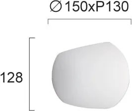 Απλίκα Τοίχου Viokef Sarra White 4290200