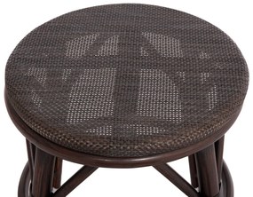 Σκαμπό CHINO C6285.01 Καφέ Αλουμινίου Bamboo Look με Textilene Φ36x46Υ εκ. 36x36x46 εκ.