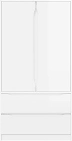 vidaXL Ντουλάπι Υψηλής Στιλπνότητας Λευκό 79,5 x 49 x 156 εκ