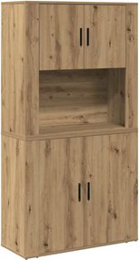 vidaXL Highboard Artisan Oak 80 x 33 x 150 εκ Επεξεργασμένο ξύλο