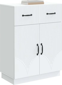 vidaXL Πλαϊνό γραφείο Λευκό 66 x 34,5 x 87 εκ. Επεξεργασμένο Ξύλο