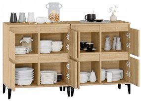 vidaXL Ντουλάπια 2 τεμ. Sonoma Δρυς 60x35x70 εκ. Επεξεργασμένο Ξύλο