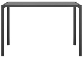 Τραπεζαρία Κήπου Ανθρακί 110 x 54 x 70 εκ. Ατσάλινη - Ανθρακί