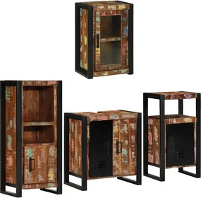 vidaXL Σετ Επίπλων Μπάνιου 4 τμχ. Πολύχρωμο 55 x 35 x 60 εκ.