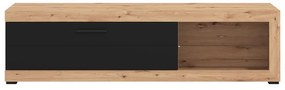 Έπιπλο Τηλεόρασης Remo Artisan Oak - Μαύρο Μάτ 162x41x43 εκ. 162x41x43 εκ.