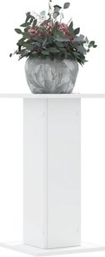 vidaXL Βάσεις Φυτών 2 τεμ. Λευκές 30x30x60 εκ. από Επεξεργασμένο Ξύλο
