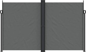 vidaXL Σκίαστρο Πλαϊνό Συρόμενο Ανθρακί 200 x 1000 εκ.