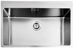 Νεροχύτης Fortinox Squadro Plus II-Μήκος: 76 εκ.