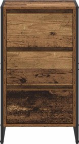 vidaXL Πλαϊνό γραφείο Παλιό Ξύλο 42 x 36 x 75.5 εκ. Επεξεργασμένο Ξύλο